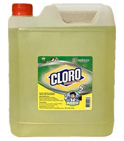 CLORO 5% 5 LITROS SANICLEAN