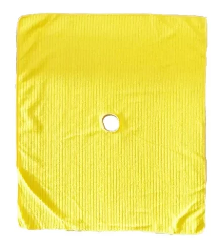 TRAPERO MICROFIBRA CON OJAL AMARILLO 50X70
