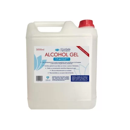 ALCOHOL GEL SIN ENJUAGUE ECOSAFE 5LTS.