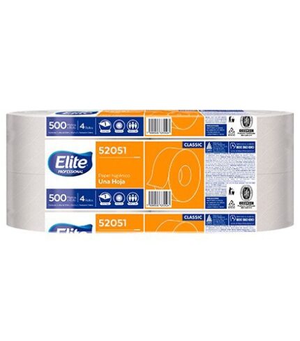 Papel Higiénico Jumbo 500 Metros 4 Unidades ELITE