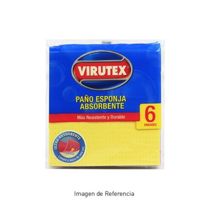 Paño Celulosa Spongi 6 unidades Virutex