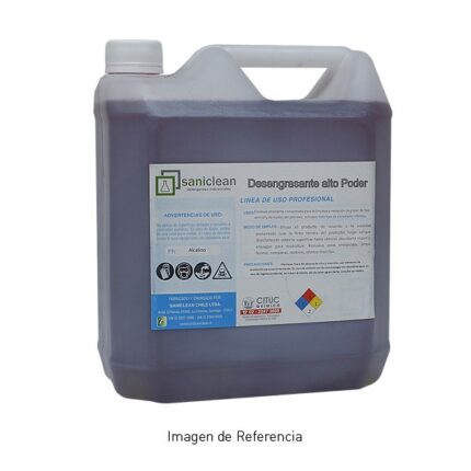 DESENGRASANTE INDUSTRIAL 5 LTS SANICLEAN